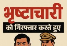 पाली में पटवारी 50 हजार की रिश्वत लेते रंगे हाथों गिरफ्तार..